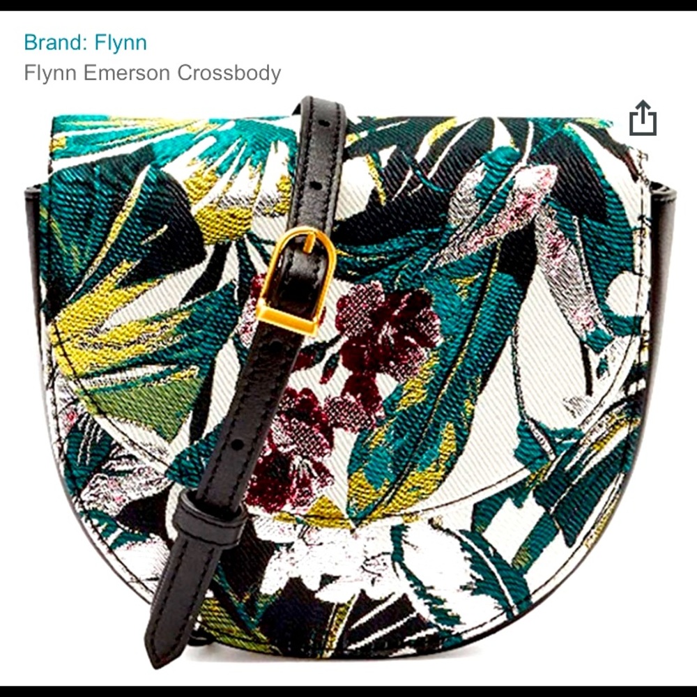 Flynn brand Emerson Flora crossbody handbag